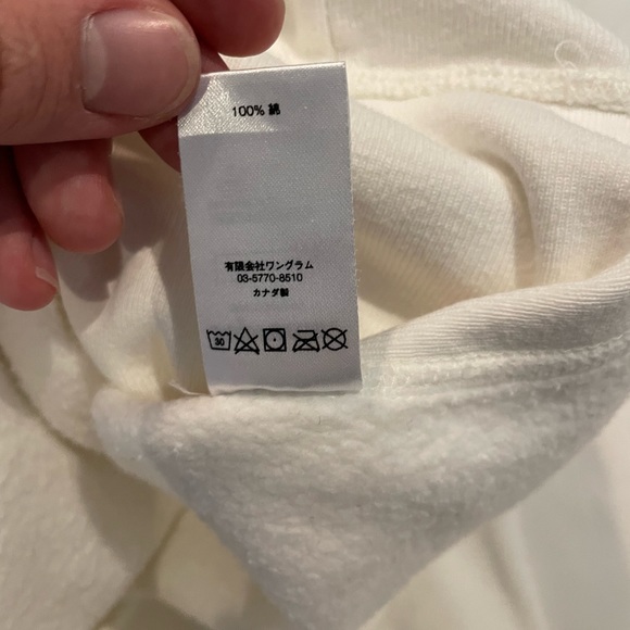 Supreme Comme Des Garçons SHIRT Box Logo Hooded Sweatshirt White - Picture 2 of 7